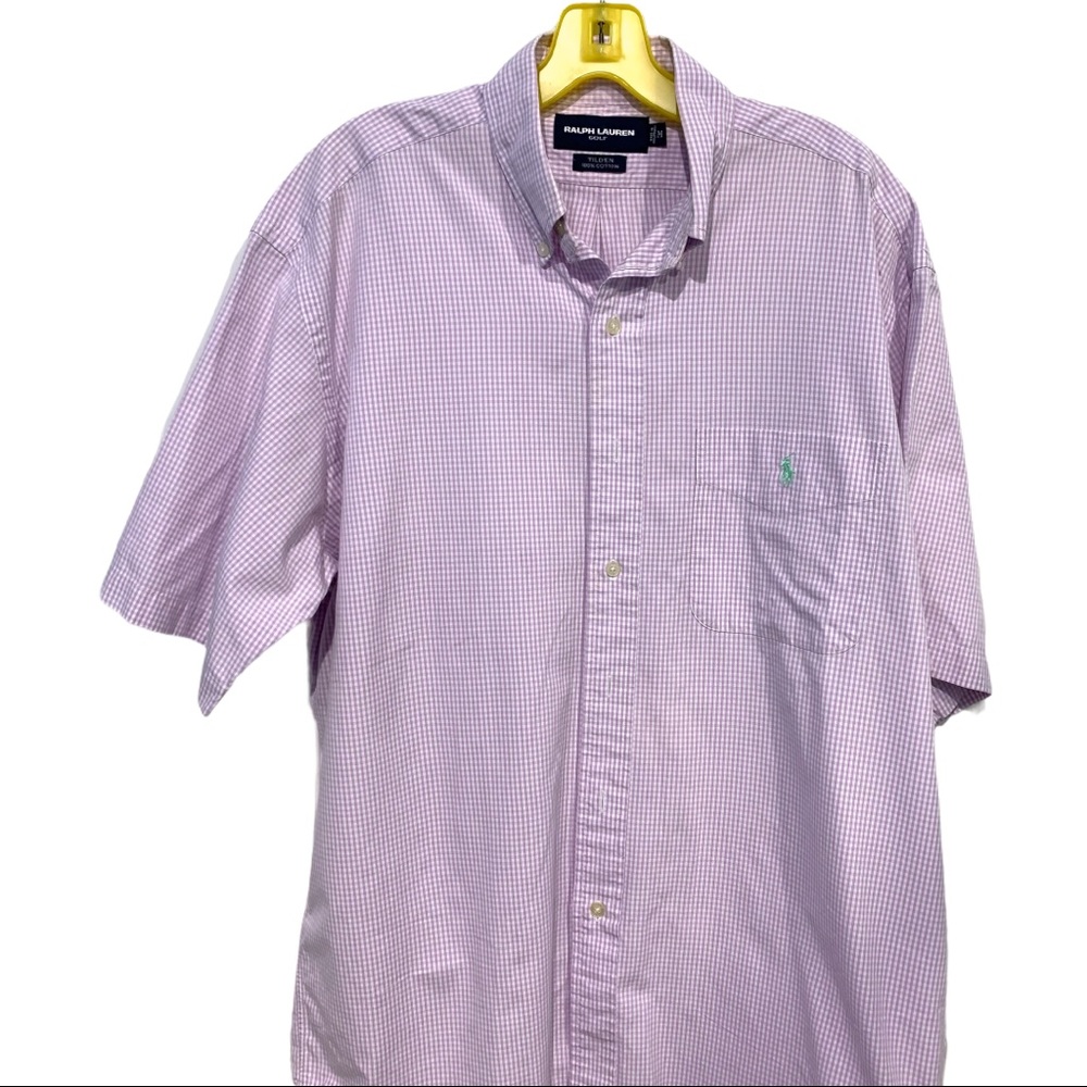 Ralph Lauren Golf Purple Button Down Shirt size Medium